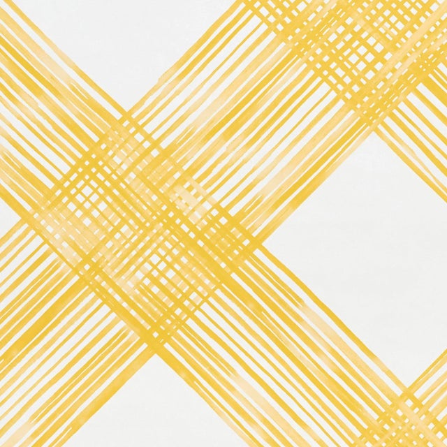 Schumacher Schumacher Traverse Wallpaper in Yellow For Sale - Image 4 of 4