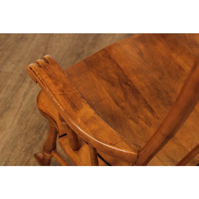 1990s Ethan Allen Windsor Style Maple Rocking Chair For Sale - Image 11 of 13