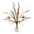 Vintage Tole Gilt Sheaf of Wheat Candle Wall Sconce For Sale