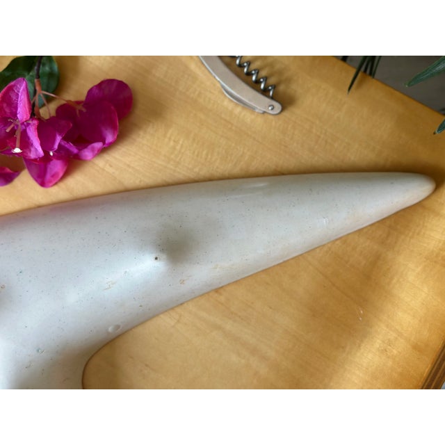 Vintage Mid-Century Modern Space Age Boomerang Serving Platter Dish for the Freeform "Poppytrail" Line by Metlox For Sale - Image 11 of 13
