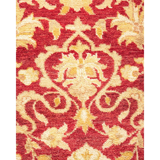 Traditional Mogul Collection Hand-Knotted Area Rug - Orange 8' 2" x 10' 6" For Sale - Image 3 of 9