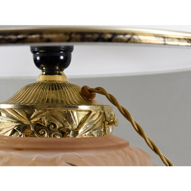 French Art Deco Table Lamp by Muller Freres - 1930 France For Sale - Image 11 of 14