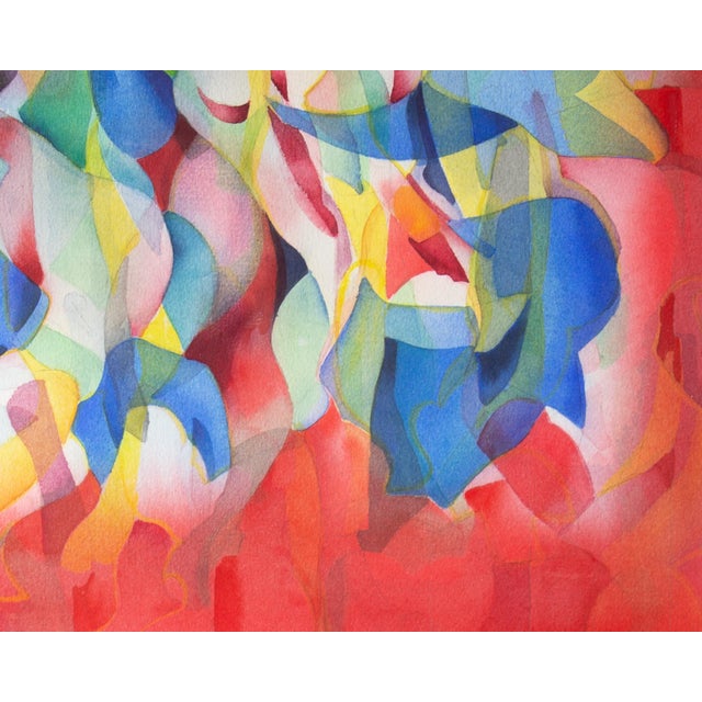 Paint Abstract Watercolor Painting by George Coggeshall For Sale - Image 7 of 8