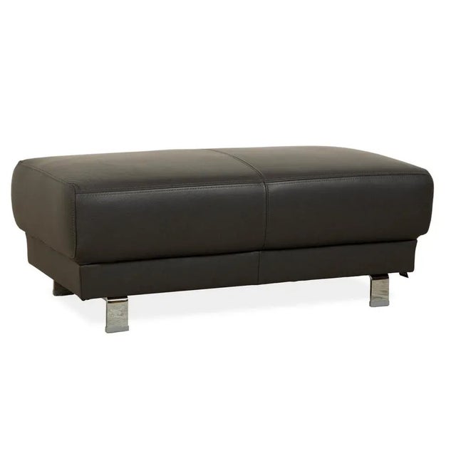 Leather Stool from Ewald Schillig For Sale - Image 10 of 10