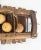 Brown 20th-Century Rustic African Xylophone With Wood, Gourds, Rope and Mallets For Sale - Image 8 of 13