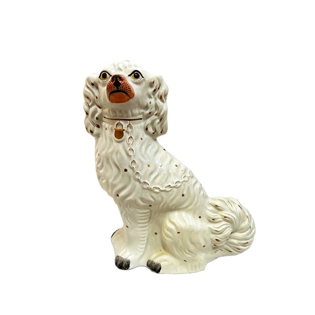 Victorian Late 19th Century Pair Staffordshire Dogs For Sale - Image 3 of 7
