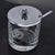 Libbey Glass Co. 1940s Flemington Etched Jelly Jar Floral Design Silver Plate Lid Spoon America For Sale - Image 4 of 10