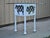 Vintage Farmhouse "Butcher" Cow & Pig Painted White & Black Metal & Glass Dining Table. Item features a 48" round glass...