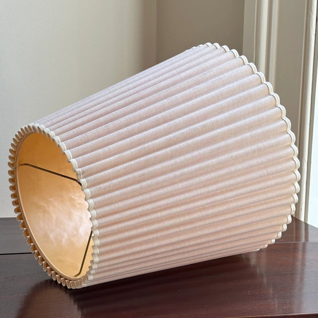 Mid-Century Modern Mid-20th Century Conical Scalloped Lamp Shade For Sale - Image 3 of 15