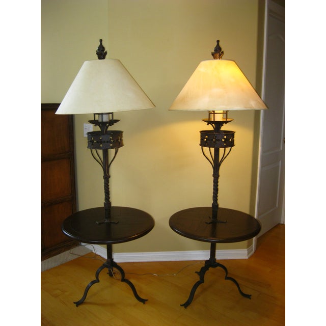 Gorgeous Floor Lamps in Great Vintage Condition. Solid and Firm. Wear is usual for their age. Please study the photos and...