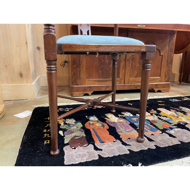 Brandt Georgian-Style Mahogany Corner Chair For Sale In New York - Image 6 of 8