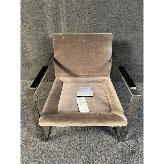 Sleek Lounge Chair by Michael Weiss For Sale - Image 10 of 11