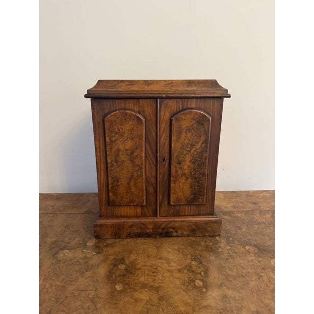 Victorian Walnut Jewellery Cabinet, 1880s For Sale - Image 4 of 9