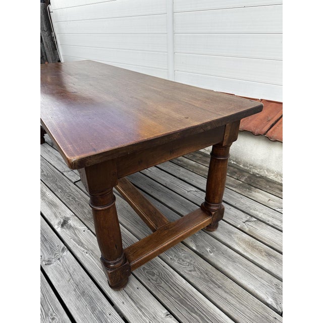 Early 20th Century Walnut Dining Table For Sale - Image 10 of 13