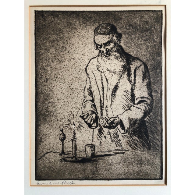 Genre: Judaica Subject: People Medium: Print Surface: Paper size: 13.5 X 10.5, 17.5 X 13.75 with mat. on the Haifa Museum...