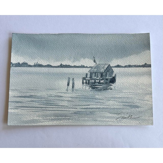 From my own reference. I saw this when we were at a fishing festival and found it inspiring. Signed and ready to frame.