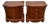 Vintage Pulaski Mahogany Nightstands Edwardian Collect 3-Drawer Bachelors Pair For Sale