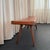 Mid-Century Modern Style Custom Leather and Walnut Bench For Sale - Image 4 of 9