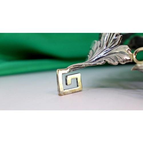 Silver Inkwell with Acanthus Leaves For Sale - Image 4 of 8