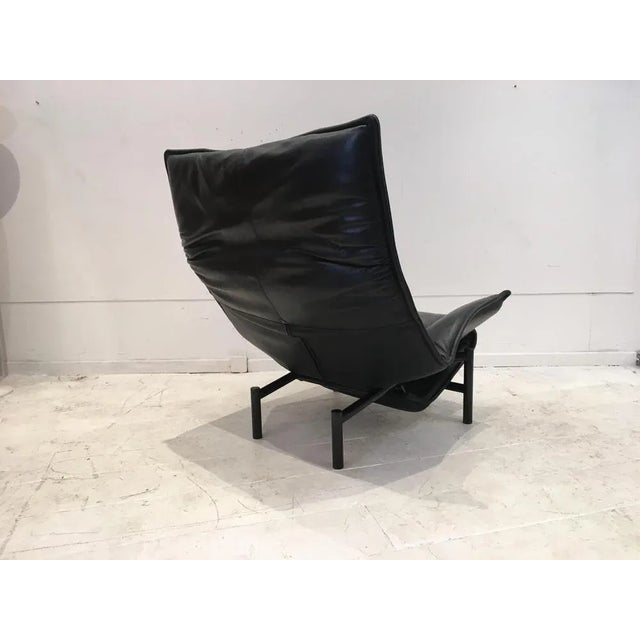 Black Veranda Lounge Chair by Vico Magistretti for Cassina For Sale - Image 8 of 13
