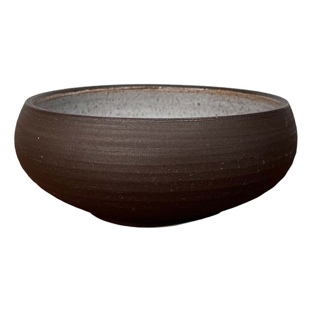 Mid-Century Modern Danish Studio Pottery Bowl by Henrik Ditlev Larsen, 1960s For Sale