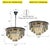 The tiered crystal flush mount is an elegant ceiling light with a contemporary look that will add mid-century modern decor...
