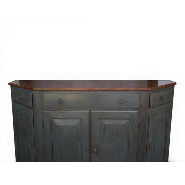 Antique Italian Four-Door Painted Sideboard For Sale - Image 6 of 17