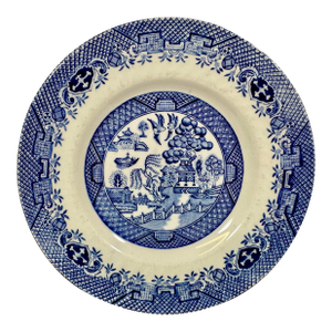 Vintage Blue Willow Dessert Plate by Barrett’s of Staffordshire, England - Circa 1970