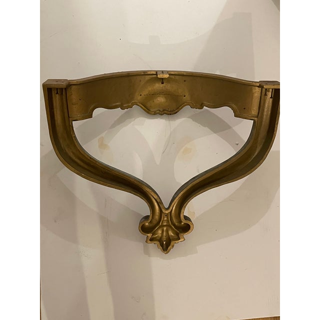 1960s Vintage Wall Console Table Base For Sale - Image 5 of 5