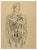 Louis Durand, Man Machine, Original Pencil Drawing, Early 20th Century For Sale