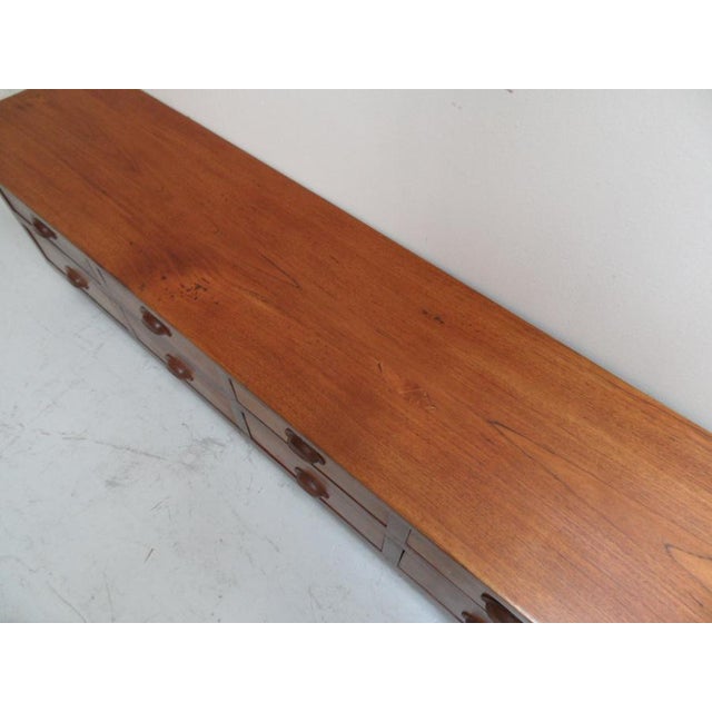 Wood Vintage Dutch Sideboard with 8 Drawers, 1950s For Sale - Image 7 of 13