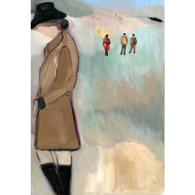 Valley Walk, Modern Figurative Landscape Oil Painting by Alexandra Swistak For Sale - Image 6 of 8