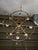 French Provençal Painted Iron Chandelier With Wooden Bead Garlands For Sale In Los Angeles - Image 6 of 6