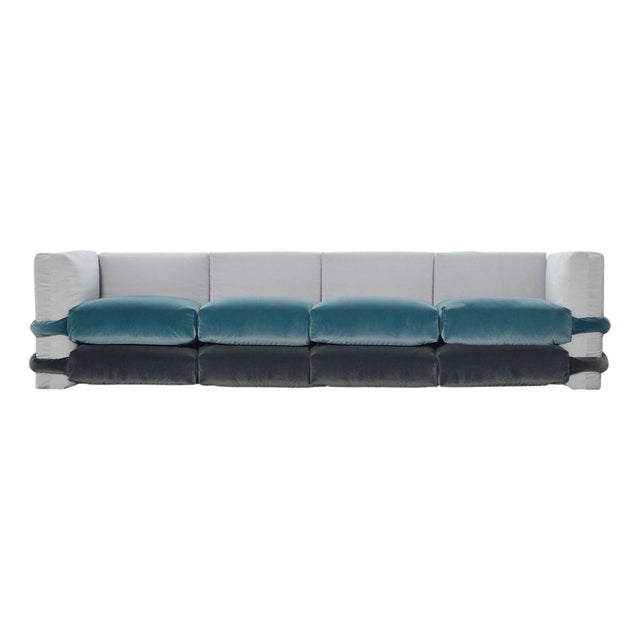 Pillow Sofa in Velvet by Muller Van Severen for BD Barcelona For Sale