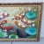 Gold Vintage Koi Fish Painting Framed Oil on Board For Sale - Image 8 of 12