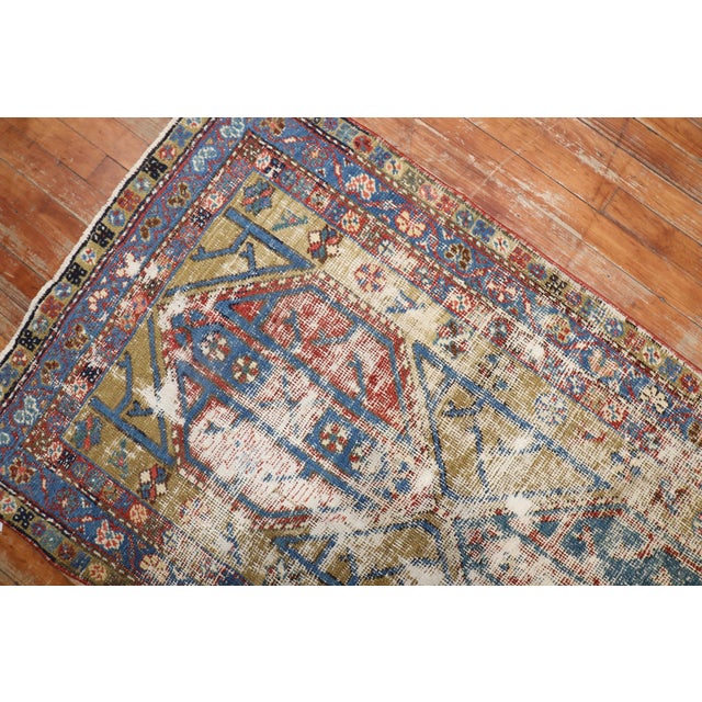 Early 20th Century Early 20th Century Worn Distressed Zabihi Collection Tribal Persian Runner - 2'9" x 10'7" For Sale - Image 5 of 7