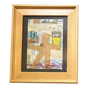 Contemporary Original Wayne Cunningham “Hands Across America “Collage Framed