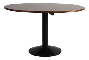 TL30 Round Table in Metal and Wood by Franco Albini for Poggi, Italy, 1950s
