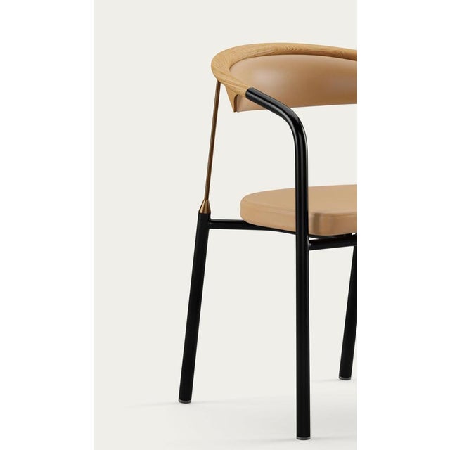 Black Chairman Chair in Oak with Upholstery in Sand by Henrik Tengler for One Collection For Sale - Image 8 of 17