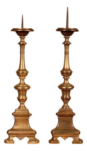 Italian Candlesticks in Bronze
