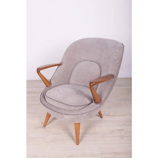 Set of Model 345 Armchairs by J. Jędrychowicz & K. Racinowski for Poznan Furniture Factory, 1950s For Sale - Image 6 of 18