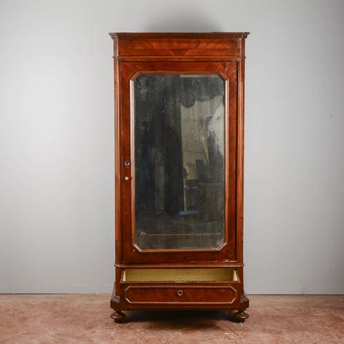 Single Door Wardrobe with Mirror For Sale - Image 4 of 9