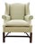 Vintage Hickory Chair Chippendale Wingback Chair | Historic James River Plantations Collection For Sale