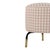 Gold Mid-Century Footstool with Pink Geometric Fabric, Italy, 1950 For Sale - Image 8 of 9