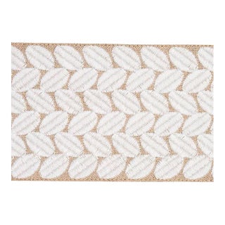 Sample - Schumacher Berkeley Tape Wide in Ivory on Natural For Sale