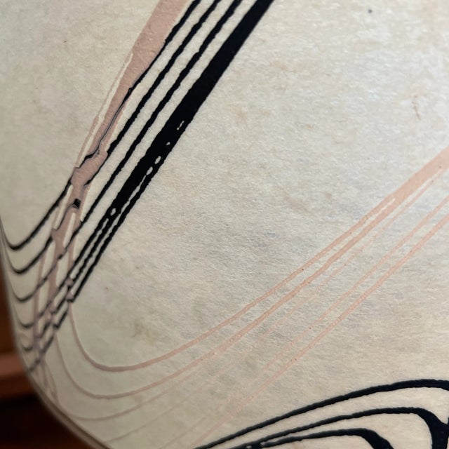 Ceramic Mid-Century F.A.I.P. Original Table Lamp With Original Shade For Sale - Image 7 of 12