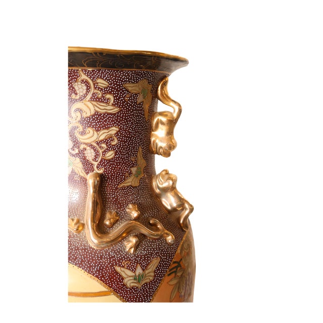 Large Early 20th Century Oriental Vase For Sale - Image 4 of 4