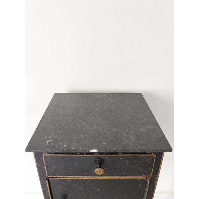 Modern French Steel Side Table Cabinet, 1930 For Sale - Image 4 of 8