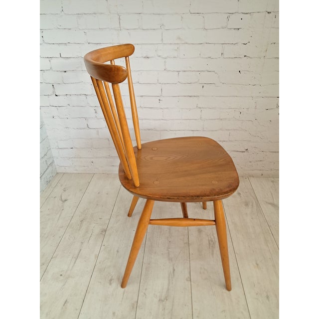 Mid-Century Modern Dining Chairs in Beech and Elm by Lucian Ercolani for Ercol, 1960s, Set of 4 For Sale - Image 10 of 16