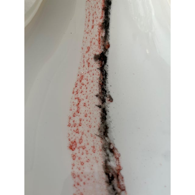 Mid-Century German Cirrus Opaline Glass Pendant Light from Peill & Putzler, 1970s For Sale - Image 4 of 6